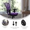 Flash Furniture Purple Mesh Multifunction Chair - Roller Wheels HL-0001-PUR-RLB-GG - alternate 2
